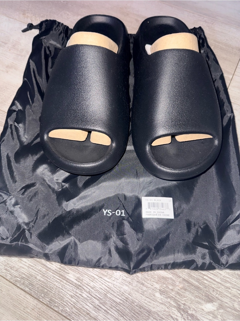 YZY YS-01 Black Slide Sandals Men’s Size 10 - Picture 6 of 8